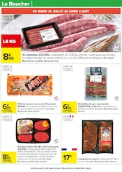 Promotion Chipolatas dans le prospectus Carrefour, valable du 29/07/2025 au 11/08/2025 Promo Chipolatas dans le catalogue Carrefour du moment à la page 21