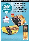 20% versés sur ma carte u sur tous les snacks charal à l'unité ou en lot de 2 à Super U dans Sarrant