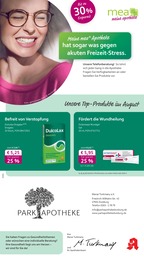 mea - meine apotheke Prospekt für Duisburg: "Unsere August-Angebote", 4 Seiten, 01.08.2025 - 31.08.2025