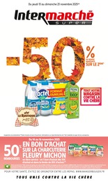 Catalogue Intermarché Super "-50% DE REMISE IMMÉDIATE SUR LE 2ÈME" à Quettehou et alentours, 40 pages, 13/11/2025 - 23/11/2025