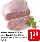 Frische Puten-Schnitzel Angebote bei E center Nürtingen für 1,29 €