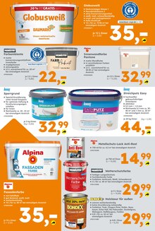 Alpina im Globus-Baumarkt Prospekt "Immer eine Idee besser" mit 16 Seiten (Ludwigshafen (Rhein))