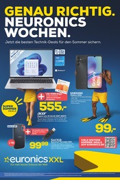 Handy im EURONICS Prospekt in Arnsberg Aktueller EURONICS Prospekt mit Handy, "GENAU RICHTIG. NEURONICS WOCHEN.", Seite 1
