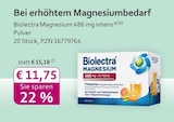 Magnesium 486 mg intens von Biolectra im aktuellen mea - meine apotheke Prospekt für 11,75 €