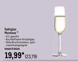 Sektglas Montese im METRO Prospekt Sektglas Montese von im aktuellen METRO Prospekt für 23,79 €