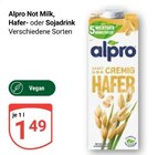 Not Milk Haferdrink im Angebot bei GLOBUS in Siegen Not Milk Haferdrink Angebote von Alpro bei GLOBUS Siegen für 1,49 €