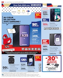 Offre Tablette Samsung dans le catalogue Carrefour du moment à la page 6