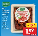 Antipasti oder Bio Oliven von BioBio für 1,89 € bei Netto Marken-Discount im Angebot Antipasti oder Bio Oliven von BioBio im aktuellen Netto Marken-Discount Prospekt