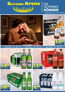 Cola im Getränke Arena Prospekt "DIE GETRÄNKEKÖNNER" mit 4 Seiten (Essen)