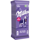 Tablettes de chocolat "Lot Familial" au Lait de pays Alpin - MILKA dans le catalogue Carrefour