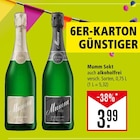 Sekt auch alkoholfrei Angebote von Mumm bei Marktkauf Freiburg für 3,99 €