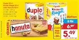 Duplo 10+1, Kinder Riegel 10+1 oder Hanuta 10+1 bei Netto Marken-Discount im Kandel Prospekt für 2,79 €