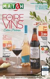 Catalogue Supermarchés Match du moment, 14/03/2023 - 26/03/2023 Prospectus Supermarchés Match en cours, "Foire aux vins",16 pages