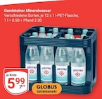 Mineralwasser Angebote von Gerolsteiner bei GLOBUS Saarlouis für 5,99 €