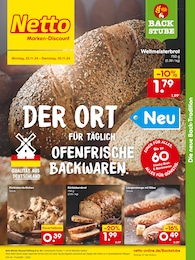 Netto Marken-Discount Prospekt für Wunsiedel: "DER ORT MIT ÜBER 60 OFENFRISCHEN BACKWAREN.", 2 Seiten, 25.11.2024 - 30.11.2024