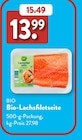 Bio-Lachsfiletseite von Bio für 13,99 € bei ALDI SÜD im Angebot Bio-Lachsfiletseite von Bio im aktuellen ALDI SÜD Prospekt