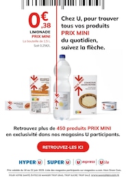 Catalogue Super U "PRIX MINI", 1 page, 16/06/2025 - 22/06/2025 Prospectus Super U "PRIX MINI", 1 page, 16/06/2025 - 22/06/2025