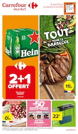 Catalogue Supermarchés Carrefour Market en cours à Étrechet et alentours, "Tout pour le barbecue", 42 pages, 29/04/2024 - 12/05/2024