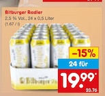 Radler im Angebot bei Netto Marken-Discount in Halle Radler Angebote von Bitburger bei Netto Marken-Discount Halle für 19,99 €