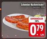 Schweine-Nackensteaks im Angebot bei EDEKA in Heidenheim Schweine-Nackensteaks Angebote bei EDEKA Heidenheim für 0,79 €