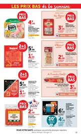 Promos Jambon Cru dans le catalogue "LES PRIX BAS ! DANS VOTRE MAGASIN" de Super U Jambon Cru en promo dans le catalogue Super U à la page 13