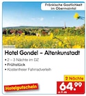 Netto Marken-Discount Pforzheim - Hotel Gondel – Altenkunststadt Angebot im Prospekt Hotel Gondel – Altenkunststadt bei Netto Marken-Discount im Pforzheim Prospekt für 64,99 €