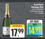 Champagne Brut im Angebot bei EDEKA in Leipzig Champagne Brut Angebote von Grand Plaisir bei EDEKA Leipzig für 14,99 €