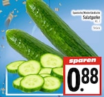 Spanische/Niederländische Salatgurke bei EDEKA im Beselich Prospekt für 0,88 €