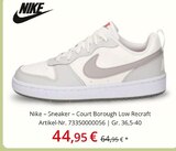 Sneaker - Court Borough Low Recraft im Angebot bei Siemes Schuhcenter in Augsburg Sneaker - Court Borough Low Recraft Angebote von Nike bei Siemes Schuhcenter Augsburg für 44,95 €