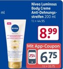 Luminous Body Creme Angebote von Nivea bei Rossmann Emden für 8,99 €