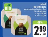 Bio Coffee Balls Angebote von coffeeB bei E center Nürnberg für 2,99 €