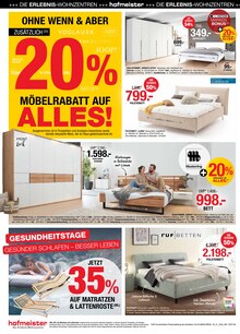 Bett im hofmeister Prospekt "MACH DEIN ZUHAUSE TRAUMHAFT SCHÖN" mit 12 Seiten (Reutlingen)