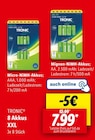 8 Akkus XXL Angebote von TRONIC bei Lidl Oberhausen für 7,99 €