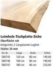 Leimholz-Tischplatte Eiche im aktuellen Holz Possling Prospekt