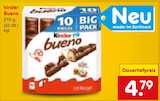 Bueno von kinder für 4,79 € bei Netto Marken-Discount im Angebot Bueno von kinder im aktuellen Netto Marken-Discount Prospekt