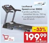 Aktuelles Laufband Speedrunner 2200 Angebot bei Netto Marken-Discount in Bochum ab 199,99 €