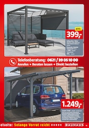 Carport im BAUHAUS Prospekt in Ludwigshafen Aktueller BAUHAUS Prospekt mit Carport, "Wenn's gut werden muss", Seite 15