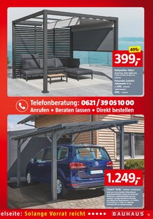 Pavillon im BAUHAUS Prospekt "Wenn's gut werden muss" mit 48 Seiten (Wiesbaden)