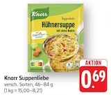 Suppenliebe Hühnersuppe bei EDEKA im Goldbach Prospekt für 0,69 €