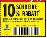 10&% Schneide-Rabatt von Edeka im aktuellen E center Prospekt