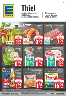 EDEKA Prospekt der Woche "Aktuelle Angebote" Seite 1, 04.08.2025 bis 09.08.2025 für Wuppertal Aktueller EDEKA Prospekt "Aktuelle Angebote" Seite 1 von 24 Seiten für Wuppertal