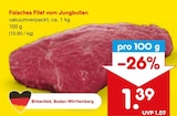 Aktuelles Falsches Filet vom Jungbullen Angebot bei Netto Marken-Discount in Augsburg ab 1,39 €