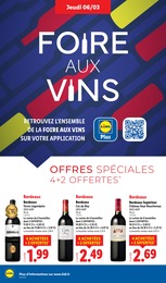 Offre Vin Bordeaux dans le catalogue Lidl du moment à la page 22