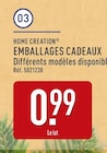 Emballages cadeaux - HOME CREATION à 0,99 € dans le catalogue Aldi