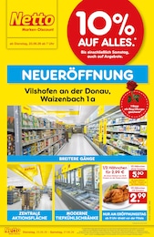 Netto Marken-Discount Prospekt für Vilshofen: "Neueröffnung - 10% auf ALLES", 6 Seiten, 23.06.2026 - 27.06.2026