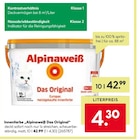 Innenfarbe „Das Original“ Angebote von Alpinaweiß bei BayWa Bau- und Gartenmärkte Würzburg für 42,99 €