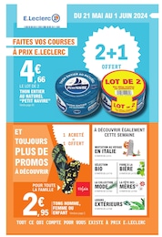 Prospectus Supermarchés de E.Leclerc à Dixmont: "Faites vos courses à prix E. Leclerc", 96 pages, 21/05/2024 - 01/06/2024