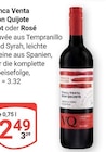 Don Quijote im Angebot bei GLOBUS in Mannheim Don Quijote Angebote von Finca Venta bei GLOBUS Mannheim für 2,49 €