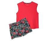 Shorty-Pyjama-Set, flamingorot/schwarz im Tchibo im Supermarkt Prospekt Shorty-Pyjama-Set, flamingorot/schwarz von im aktuellen Tchibo im Supermarkt Prospekt für 15,00 €