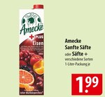 Sanfte Säfte im Angebot bei famila Nordost in Celle Sanfte Säfte Angebote von Amecke bei famila Nordost Celle für 1,99 €